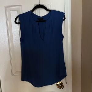 J. Crew Deep Blue Sleeveless Blouse